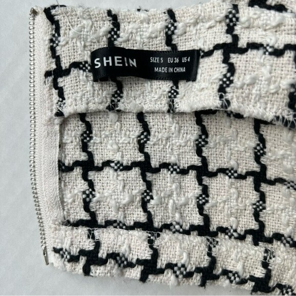 Shein knit tweed  crop tank top size small - Picture 5 of 12
